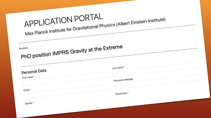 IMPRS application IMPRS application